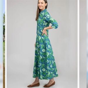 Beau & Ro The Alexa Dress | Blue Fancy Flower size XS Petite